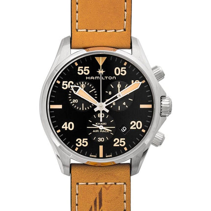 Hamilton Men's Watch - Khaki Aviation Pilot Quartz Brown Leather Strap | H76722531 ,