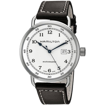 Hamilton Men's Watch - Khaki Navy Pioneer Automatic Brown Leather Strap | H77715553 ,