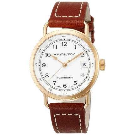 Hamilton Men's Watch - Khaki Navy Pioneer Automatic White Dial Strap | H78205553 ,