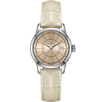 Hamilton Women's Watch - American Classic Railroad Diamond Beige Dial | H40405821 ,
