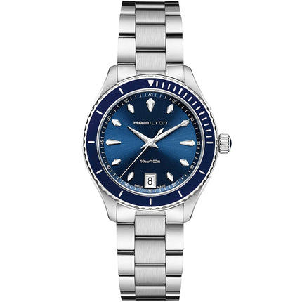 Hamilton Women's Watch - Jazzmaster Seaview Date Display Steel Bracelet | H37451141 ,
