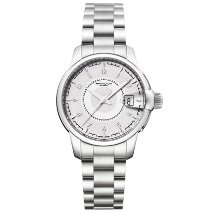 Hamilton Women's Watch - Timeless Classic Railroad Automatic Silver Dial | H40415115 ,