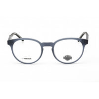 Harley Davidson Men's Eyeglasses - Clear Demo Lens Matte Blue Round | HD9005 091 ,