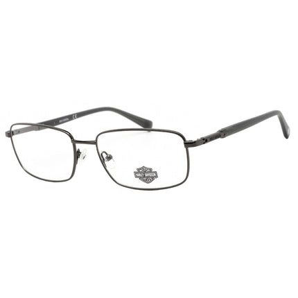 Harley Davidson Men's Eyeglasses - Clear Demo Lens Shiny Gunmetal Frame | HD0826 008 ,