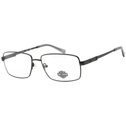 Harley Davidson Men's Eyeglasses - Clear Lens Shiny Gunmetal Metal Frame | HD0855 008 ,