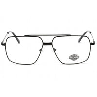 Harley Davidson Men's Eyeglasses - Matte Black Full Rim Metal Frame | HD9020 002 ,