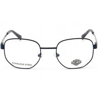 Harley Davidson Men's Eyeglasses - Matte Blue Geometrical Shaped Frame | HD0881 091 ,