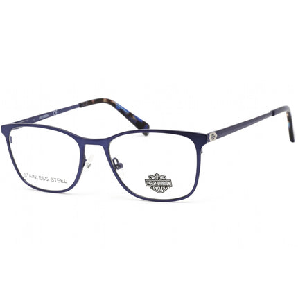 Harley Davidson Men's Eyeglasses - Matte Blue Rectangular Shaped Frame | HD0552 091 ,