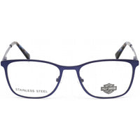 Harley Davidson Men's Eyeglasses - Matte Blue Rectangular Shaped Frame | HD0552 091 ,