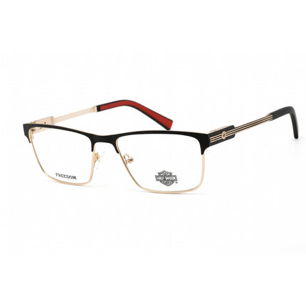 Harley Davidson Unisex Eyeglasses - Black/Other Metal Rectangular Frame | HD9009 005 ,