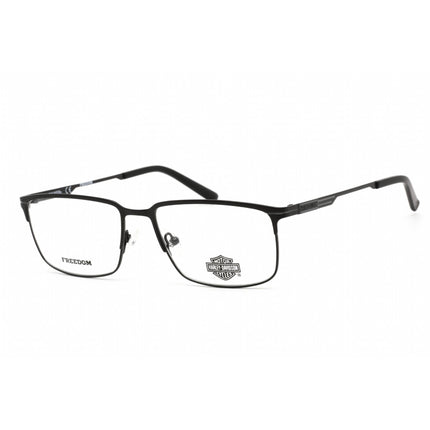 Harley Davidson Unisex Eyeglasses - Clear Demo Lens Matte Black Frame | HD9016 002 ,