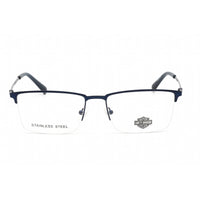 Harley Davidson Unisex Eyeglasses - Clear Demo Lens Matte Blue Frame | HD0915 091 ,