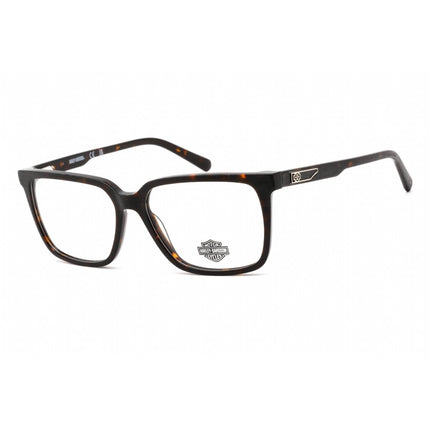 Harley Davidson Unisex Eyeglasses - Dark Havana Plastic Square Frame | HD0859 052 ,
