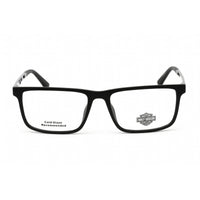 Harley Davidson Unisex Eyeglasses - Matte Black Plastic Rectangular Frame | HD0922 002 ,