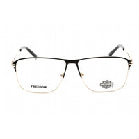 Harley Davidson Unisex Eyeglasses - Pale Gold Metal Square Shape Frame | HD9017 032 ,