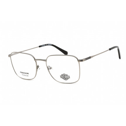 Harley Davidson Unisex Eyeglasses - Square Matte Light Nickeltin Frame | HD9019 011 ,