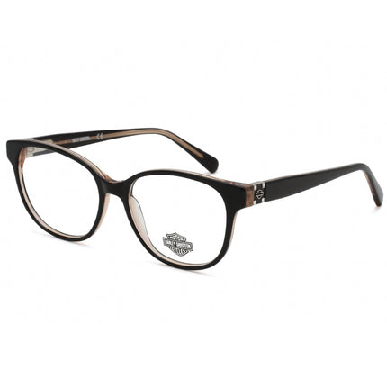 Harley Davidson Women's Eyeglasses - Clear Demo Lens Black Square Frame | HD0558 005 ,