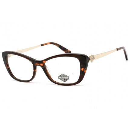 Harley Davidson Women's Eyeglasses - Clear Demo Lens Dark Brown Frame | HD0557 050 ,