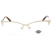 Harley Davidson Women's Eyeglasses - Clear Demo Lens Pale Gold Frame | HD0556 032 ,