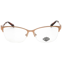 Harley Davidson Women's Eyeglasses - Clear Demo Lens Shiny Rose Gold | HD0556 028 ,