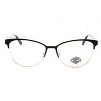 Harley Davidson Women's Eyeglasses - Full Rim Matte Black Metal Frame | HD0563 002 ,