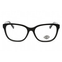 Harley Davidson Women's Eyeglasses - Full Rim Shiny Black Plastic Frame | HD0568 001 ,
