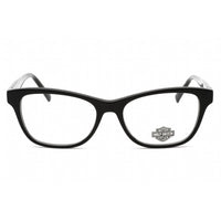 Harley Davidson Women's Eyeglasses - Full Rim Shiny Black Rectangular | HD0574 001 ,