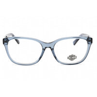 Harley Davidson Women's Eyeglasses - Full Rim Shiny Blue Plastic Frame | HD0568 090 ,