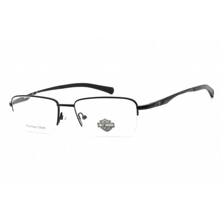 Harley Davidson Women's Eyeglasses - Matte Black Metal Rectangular Frame | HD0820 002 ,