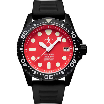 Hawaiian Lifeguard Association Men's Watch - Rotating Bezel Date Display | HLA 5418 ,