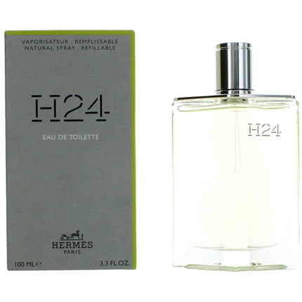 Hermes Men's Eau De Toilette Spray - H24 Refillable Distinctive Fragrance, 3.3 oz ,