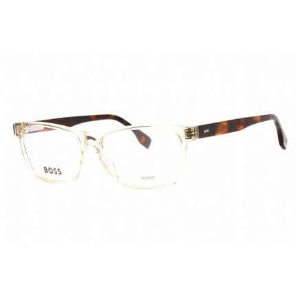 Hugo Boss Men's Eyeglasses - Beige Havana Frame Clear Demo Lens | BOSS 1518 0XNZ 00 ,
