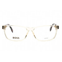 Hugo Boss Men's Eyeglasses - Beige Havana Frame Clear Demo Lens | BOSS 1518 0XNZ 00 ,