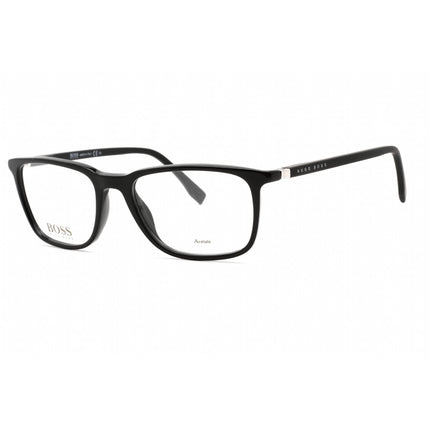 Hugo Boss Men's Eyeglasses - Black Plastic Rectangular Frame | BOSS 0962/IT 0807 00 ,