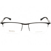 Hugo Boss Men's Eyeglasses - Black Rectangular Stainless Steel Frame | 0940 02P6 00 ,