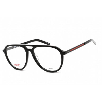 Hugo Boss Men's Eyeglasses - Black Red Plastic Aviator Shape Frame | HG 1093 0OIT 00 ,