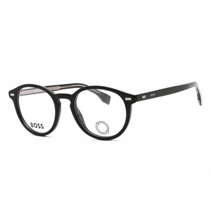 Hugo Boss Men's Eyeglasses - Black Round Frame Clear Demo Lens | BOSS 1367 0807 00 ,