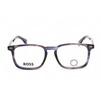 Hugo Boss Men's Eyeglasses - Blue Havana Plastic Square Frame | BOSS 1368 0JBW 00 ,