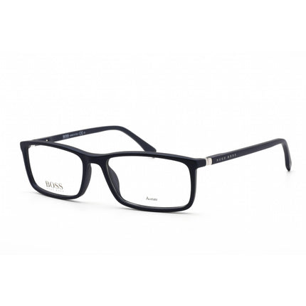 Hugo Boss Men's Eyeglasses - Blue Plastic Rectangular Frame | BOSS 0680/IT 0PJP 00 ,