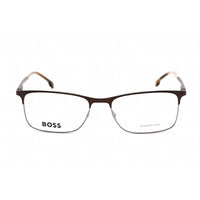 Hugo Boss Men's Eyeglasses - Brown Ruthenium Rectangular Frame | BOSS 1186 01OT 00 ,