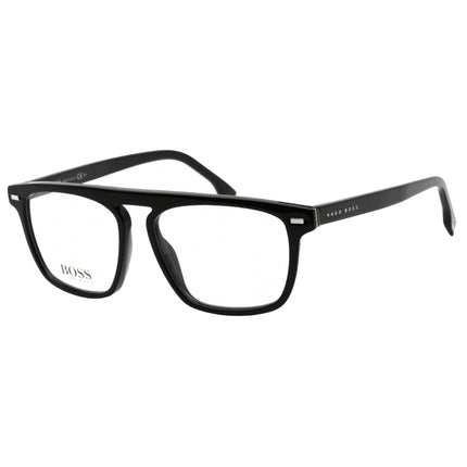 Hugo Boss Men's Eyeglasses - Clear Demo Lens Black Square Frame | BOSS 1128 0807 00 ,