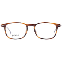 Hugo Boss Men's Eyeglasses - Clear Demo Lens Brown Horn Square Frame | 1022 0EX4 00 ,
