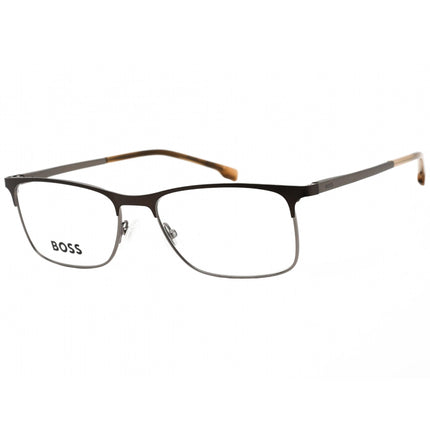Hugo Boss Men's Eyeglasses - Clear Demo Lens Brown Ruthenium Frame | BOSS 1186 01OT 00 ,