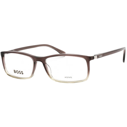 Hugo Boss Men's Eyeglasses - Clear Demo Lens Brown/Grey Frame | BOSS 0680/IT 0NUX 00 ,