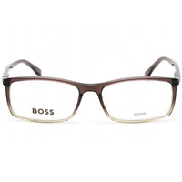 Hugo Boss Men's Eyeglasses - Clear Demo Lens Brown/Grey Frame | BOSS 0680/IT 0NUX 00 ,