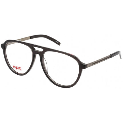 Hugo Boss Men's Eyeglasses - Clear Demo Lens Grey Full Rim Frame | HG 1093 0KB7 00 ,