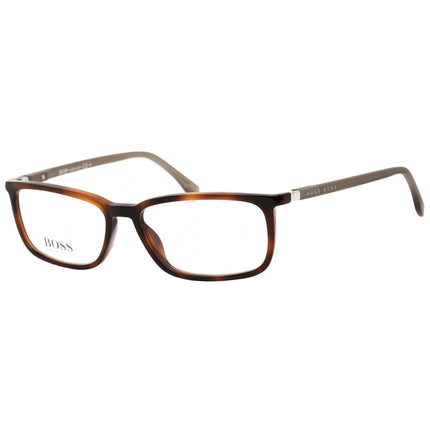 Hugo Boss Men's Eyeglasses - Clear Demo Lens Havana Acetate | BOSS 0963/IT 0086 00 ,
