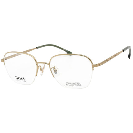 Hugo Boss Men's Eyeglasses - Clear Demo Lens Matte Gold Frame | BOSS 1346/F 0AOZ 00 ,