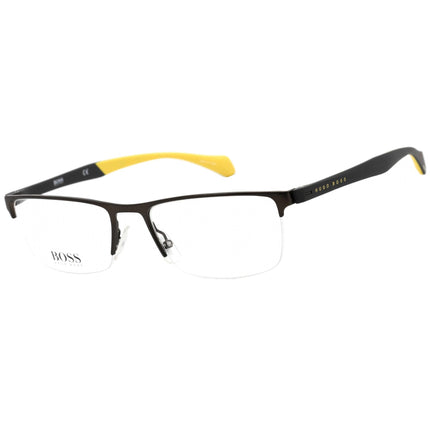 Hugo Boss Men's Eyeglasses - Clear Demo Lens Ruthenium Black Frame | BOSS 1080 0SVK 00 ,