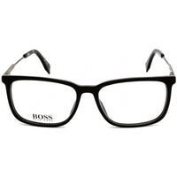 Hugo Boss Men's Eyeglasses - Clear Lens Black Acetate Square Frame | 0995 0807 00 ,